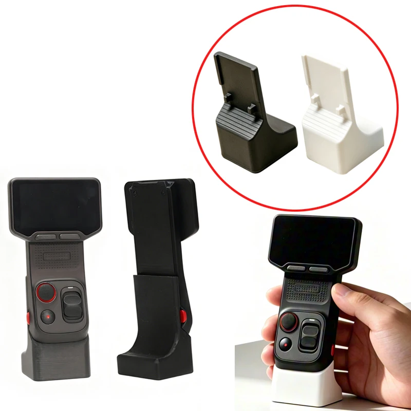 1PCS Desktop Stand For Insta360 Luna Ultra Camera Detachable Screen 3D Printed Handheld Grip with Bottom 1/4-inch Threaded Nut