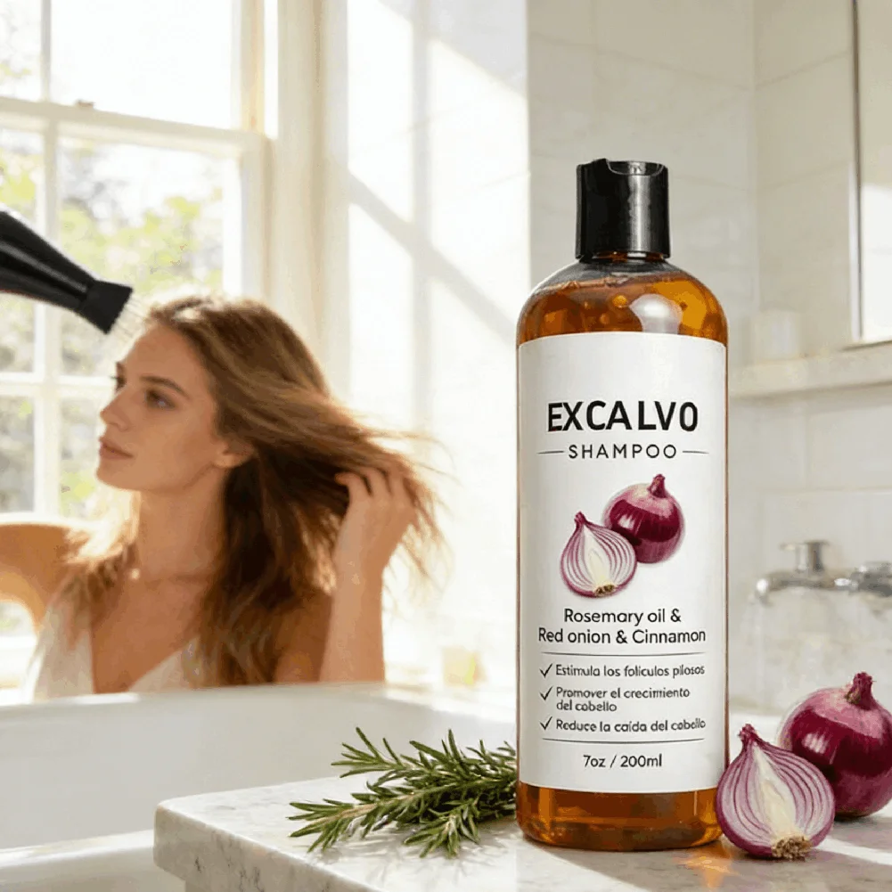 

200ml Onion Shampoo Nourish Follicles Strengthen Hair Root Repair Breakage Damage Smooth Frizz Adding Shine Lightweight Shampoo