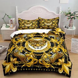 Chains Baroque Pattern Bohemian Bedding Set Small Single Twin Double Queen King Size Bed Linen Set for Adults Kids Quilt Cover