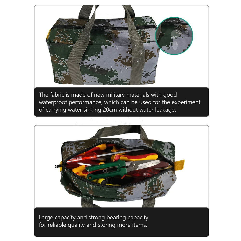 【New】16-Inch Tool Bag Wear-resistant Storage Bag for Maintenance Tool Large Capacity Camouflage  Bag PENGGONG Tool Bag