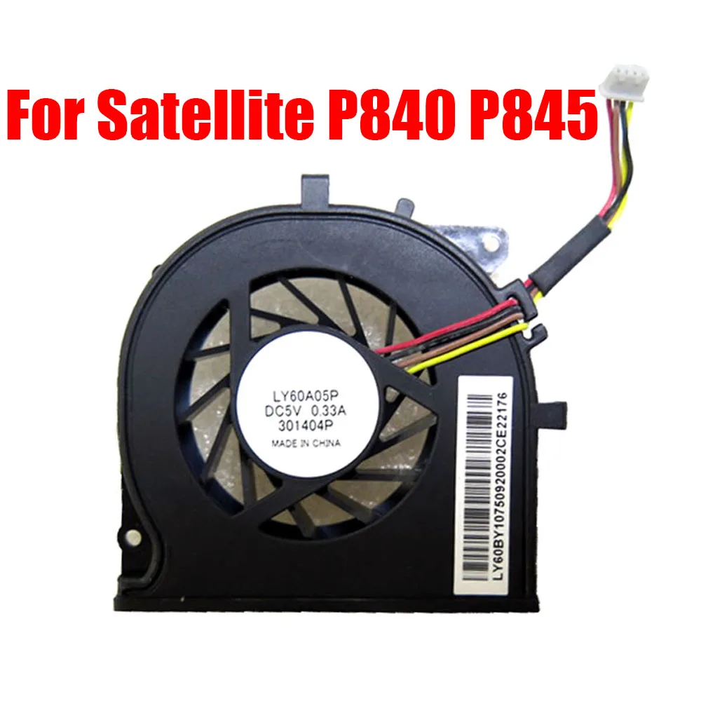 

Laptop CPU Fan For Toshiba For Satellite P840 P845 LY60A05P DC5V
