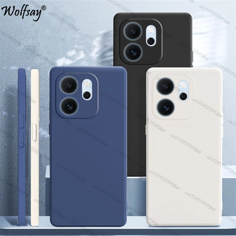 Case For Oppo Reno 14F Case Shockproof Soft Original Liquid Silicone Back Case Oppo Reno 14F Cover For Oppo Reno14 F 5G Funda