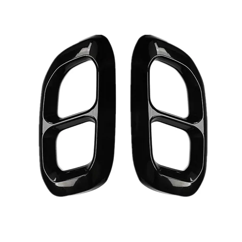 2pcs Car Tail Throat Liner Pipe Exhaust System Cover plastics tailpipe cover For Mercedes Benz GLC GLE GLS W167 W253 2020-2024 - view 4