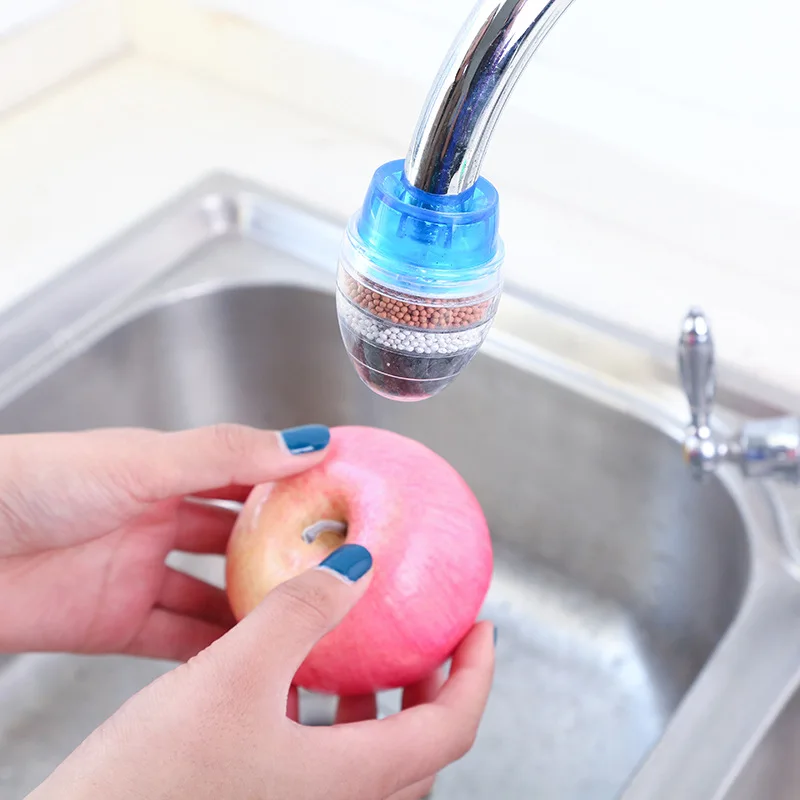 Depuratore d'acqua carbone attivo filtro a 5 strati rubinetto filtro rubinetto acqua pulita miglioramento domestico