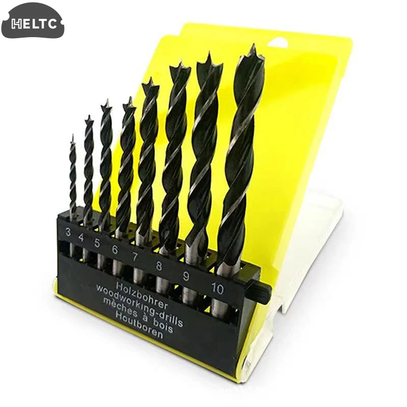 

5/8Pcs Electric Drill Bit Drilling Twist Drill Tool 3-10mm Three Pointed Woodworking Drill DC Branch Drill Drilling