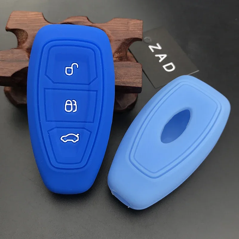 Silicone rubber car key case cover for Ford Focus 3 MK3 ST RS Ecosport Kuga New fiesta Fiesta Focus Mondeo3 Buttons smart key