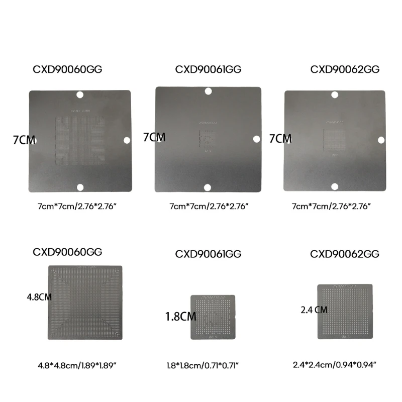 Direct Heating BGA Stencil Template CXD90060GG CXD90061GG CXD90062GG 0.55mm for PS5 Gamepad Board Repair