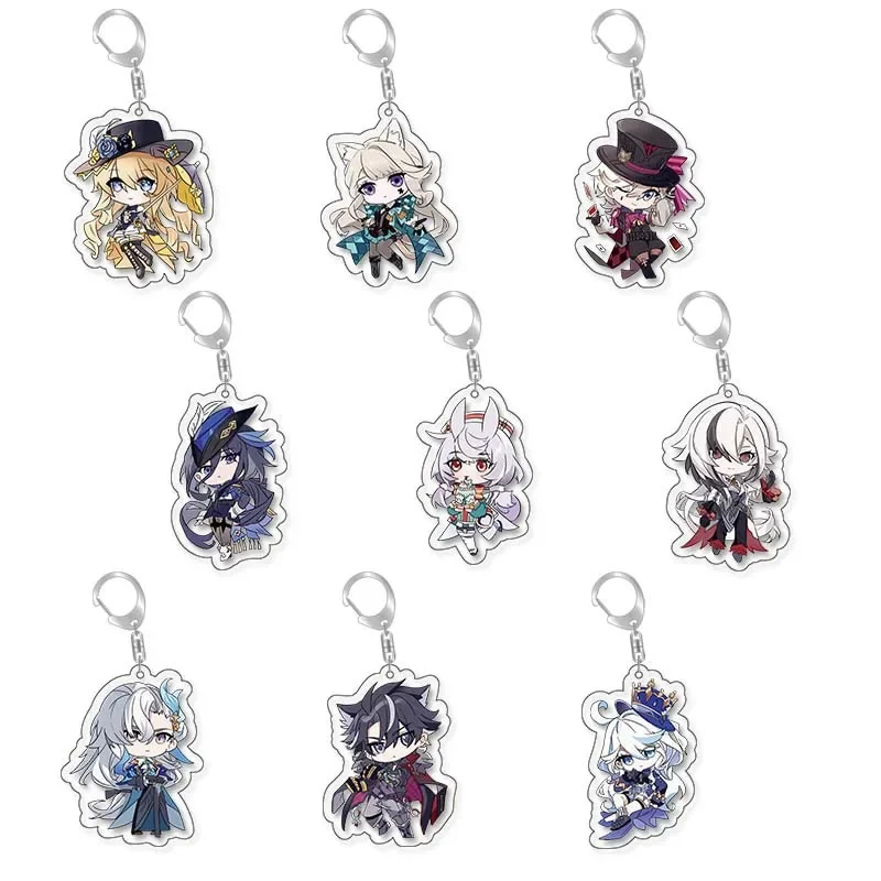 

Anime Genshin Impact Furina Neuvillette Wriothesley Lyney Cosplay Cute Pendant Key Chain Ambitus