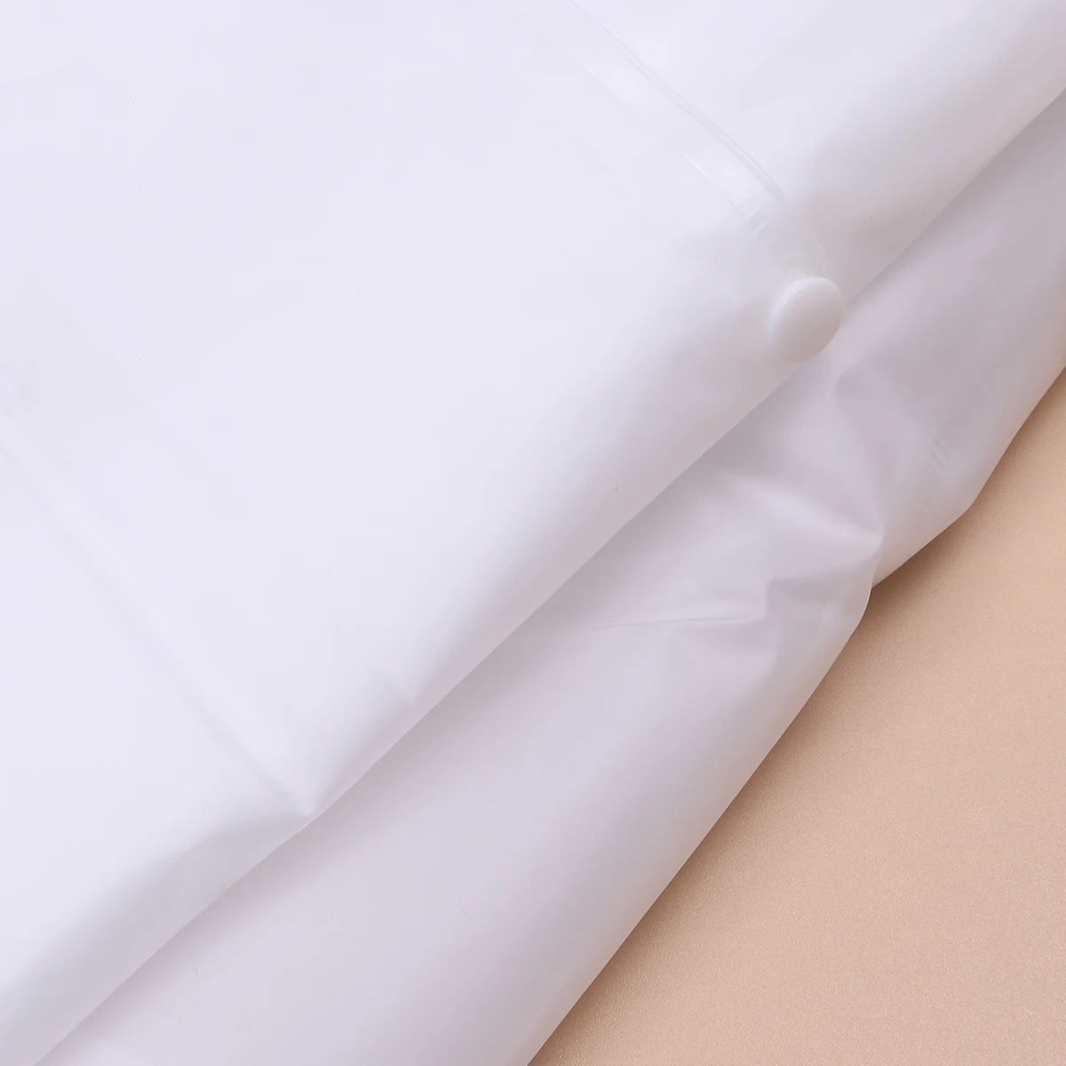 

1pc Raincoat Rain Poncho Adult Waterproof Eva Rainwear Hooded Outdoor Portable Reusable Light White For Hiking Fishing Camping