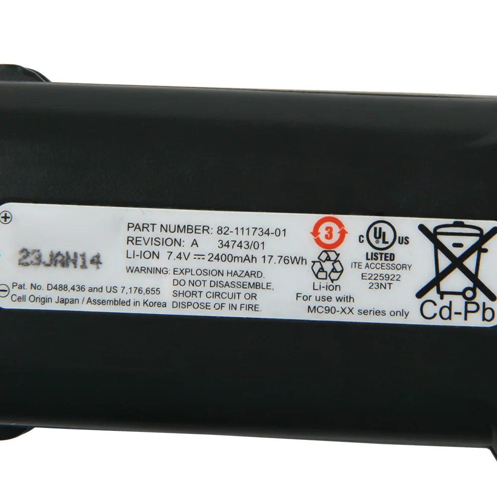 Original Replacement Battery For Motorola MC9090 MC9190 MC90XX MC92N0 82-111734-01 Genuine Battery 2400mAh