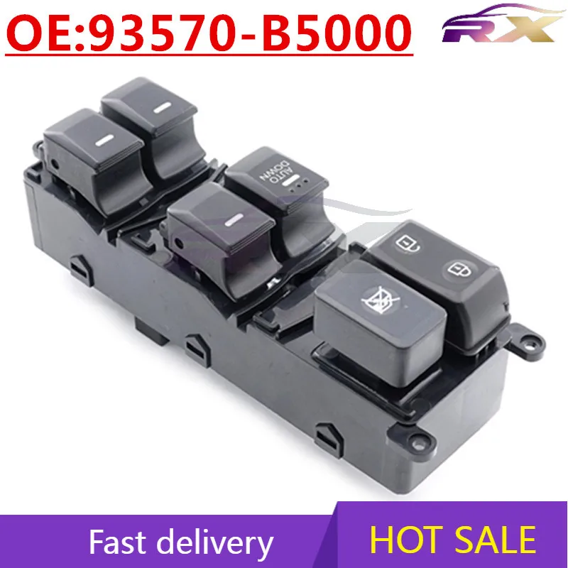 

OEM:93570-B5000 Left Drive Power Window Master Control Switch For Kia K3