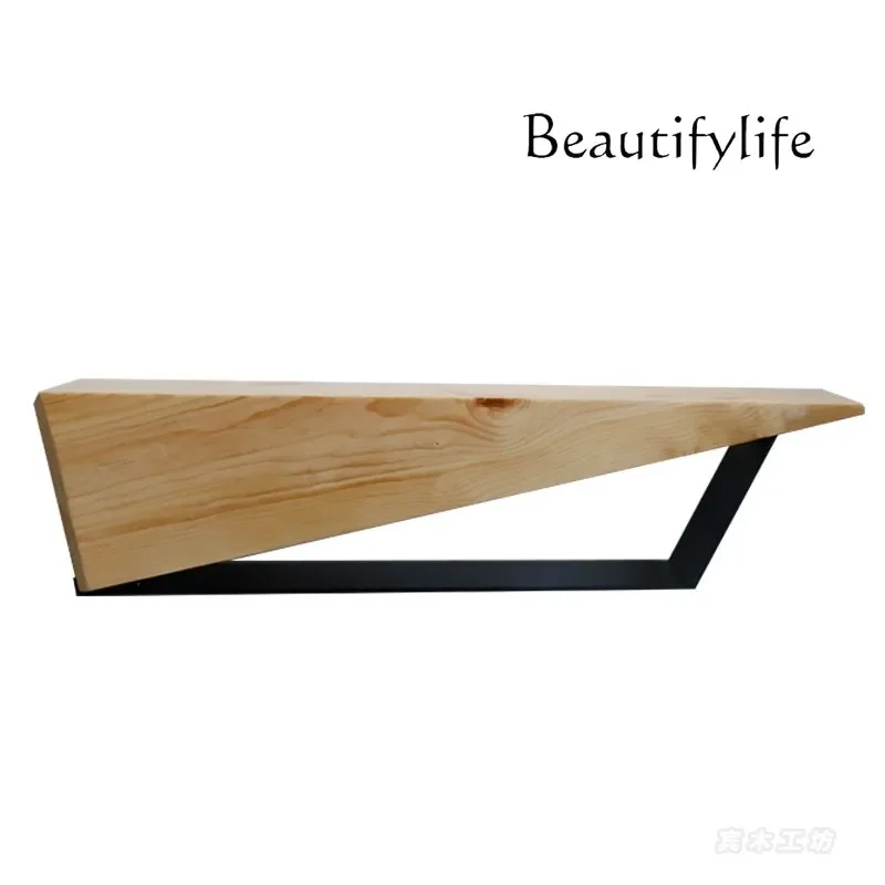 X35 Creative And Simple Industrial Style TV Cabinet Retro Nostalgic Solid Wood Bedroom Audio-visual Cabinet