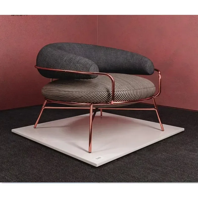 Household living room model room fabric casual lazy simple single chair