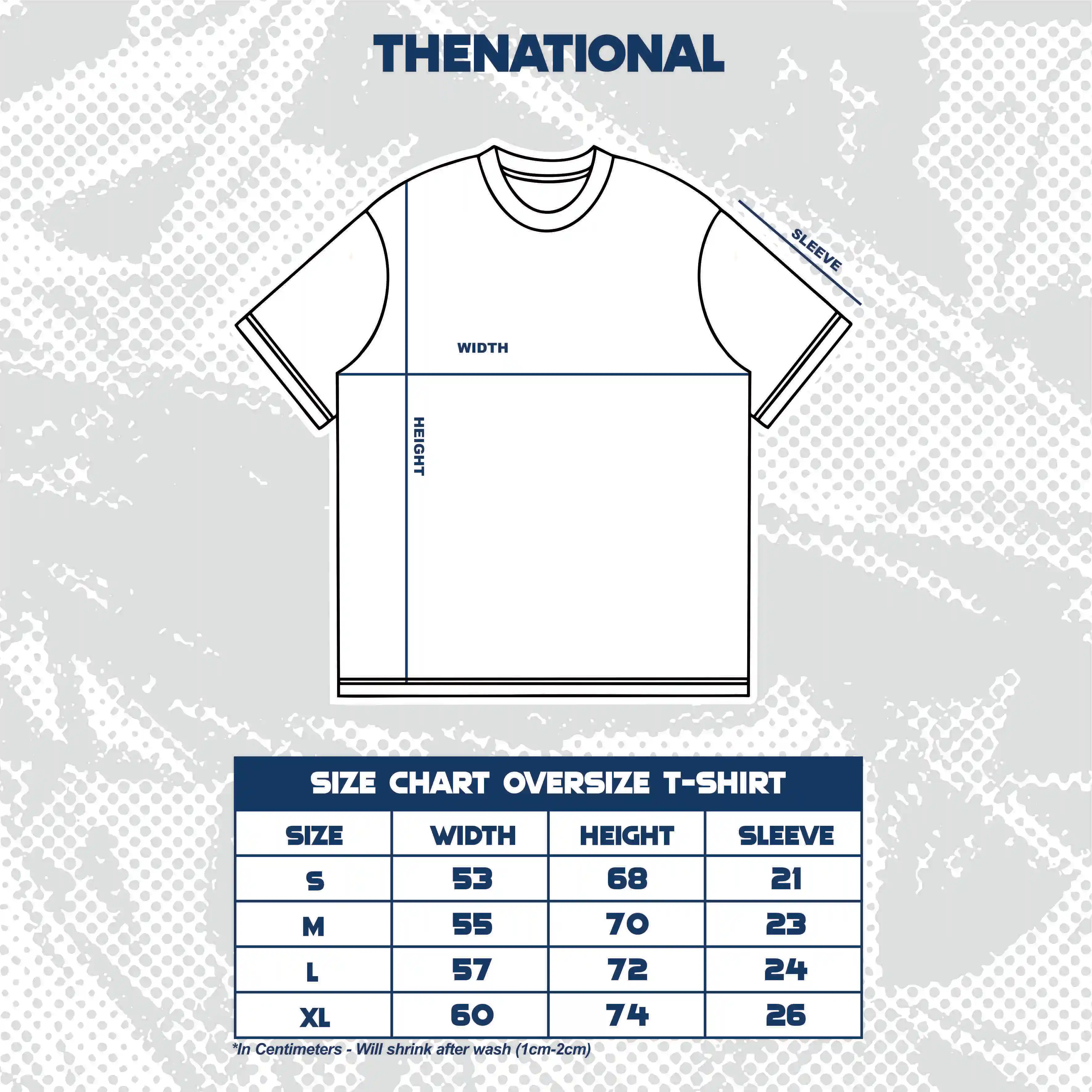 T-shirt oversize Thenational Niente altro Nero