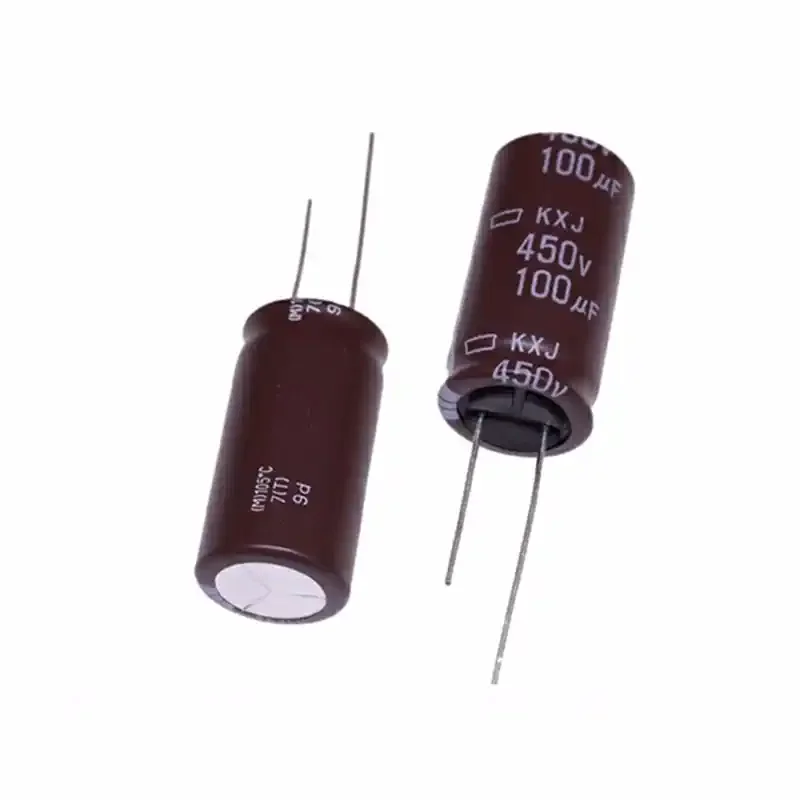 2Pcs/10Pcs Nippon KXJ/KXG Series 450V100uF 18X35MM High Frequency Low Resistance Long Life 10000 Hours Electrolytic Capacitors