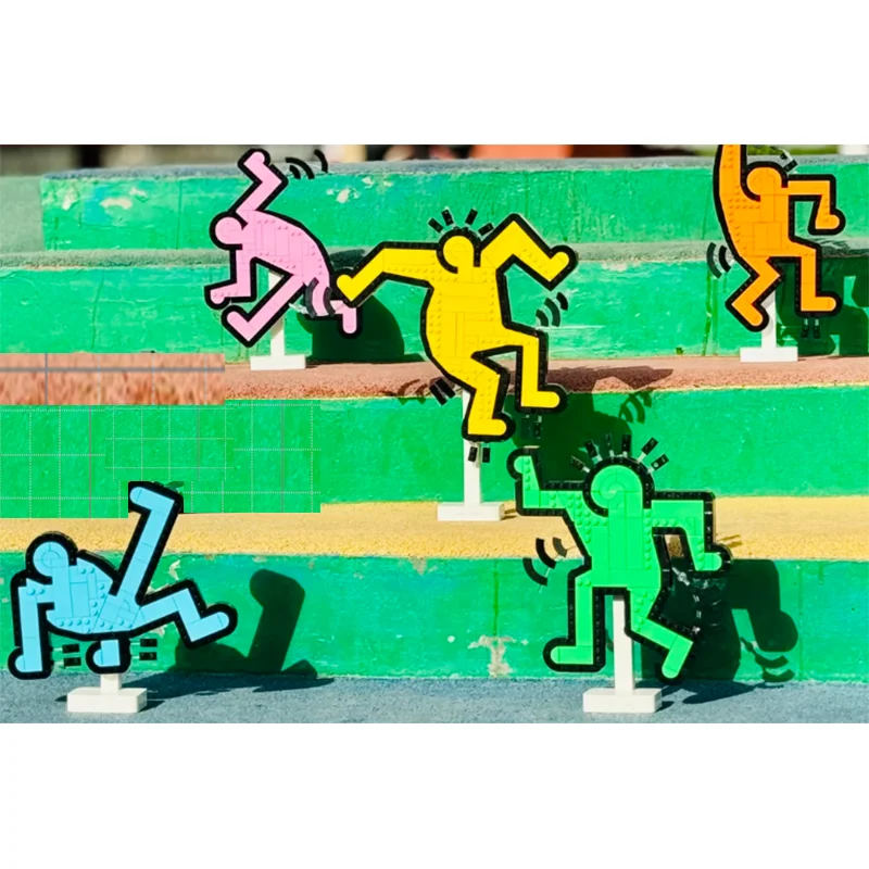 

2025 New Art 31216 Dancing Figures Building Blocks Sets DIY Creative Decorate Bricks for Kid Christmas Gift
