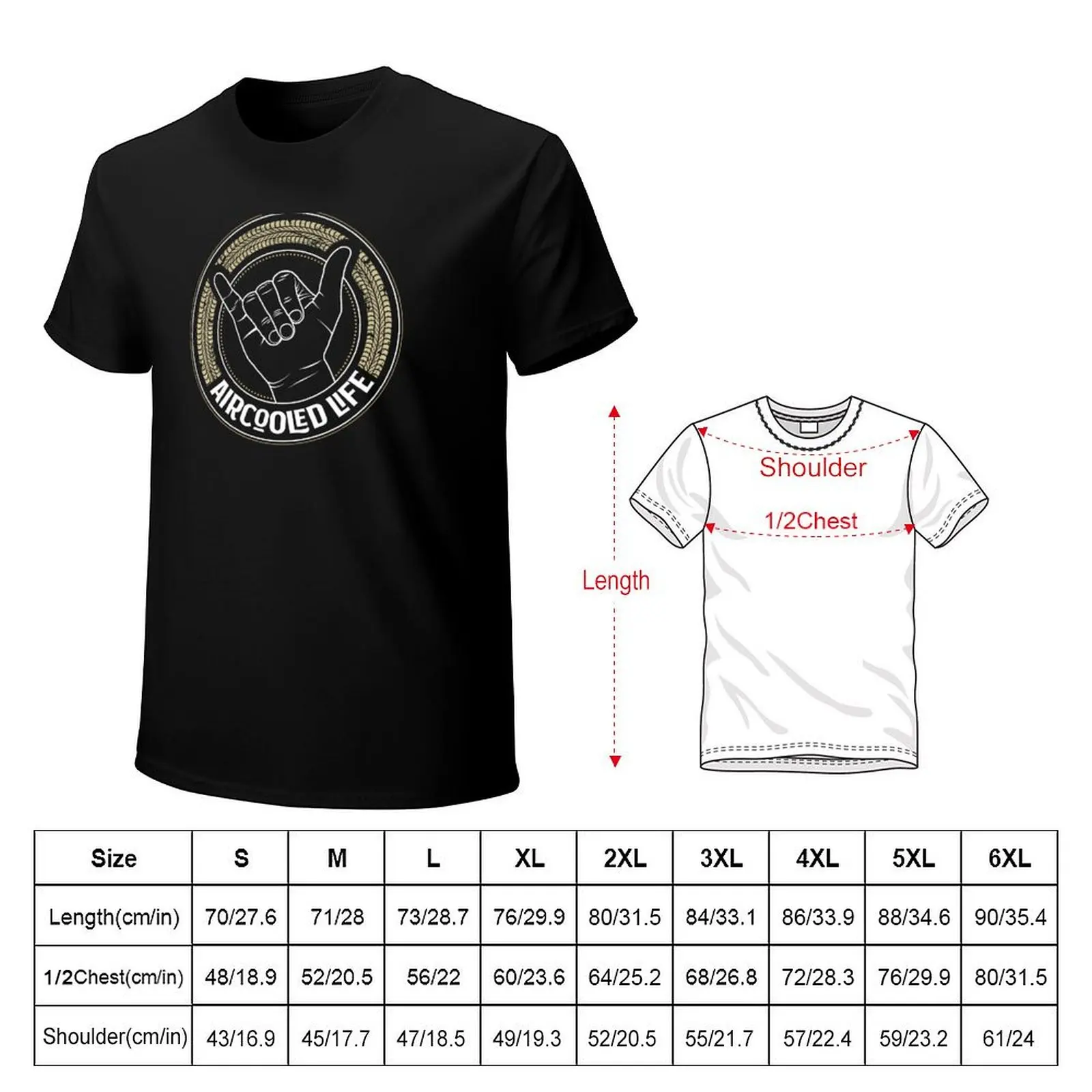 Air cooled Vdub Greeting / wave - Aircooled Life T-Shirt Stretch Fabric Comfort T-Shirt