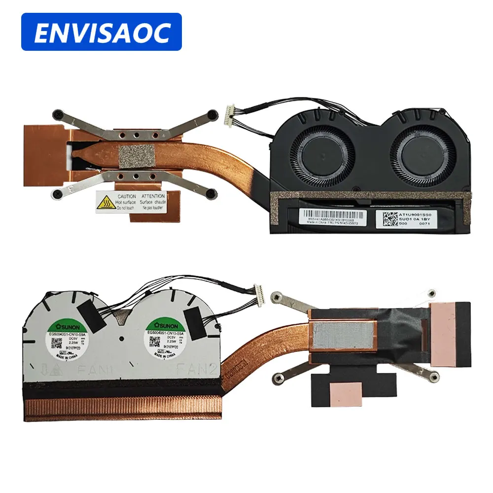 Para Lenovo ThinkPad X1 Carbon 9th Gen 2021 ThinkPad X1 YOGA 6.th Laptop CPU ventilador de refrigeración disipador de calor ventilador enfriador 5H40W36671 5H40W36672