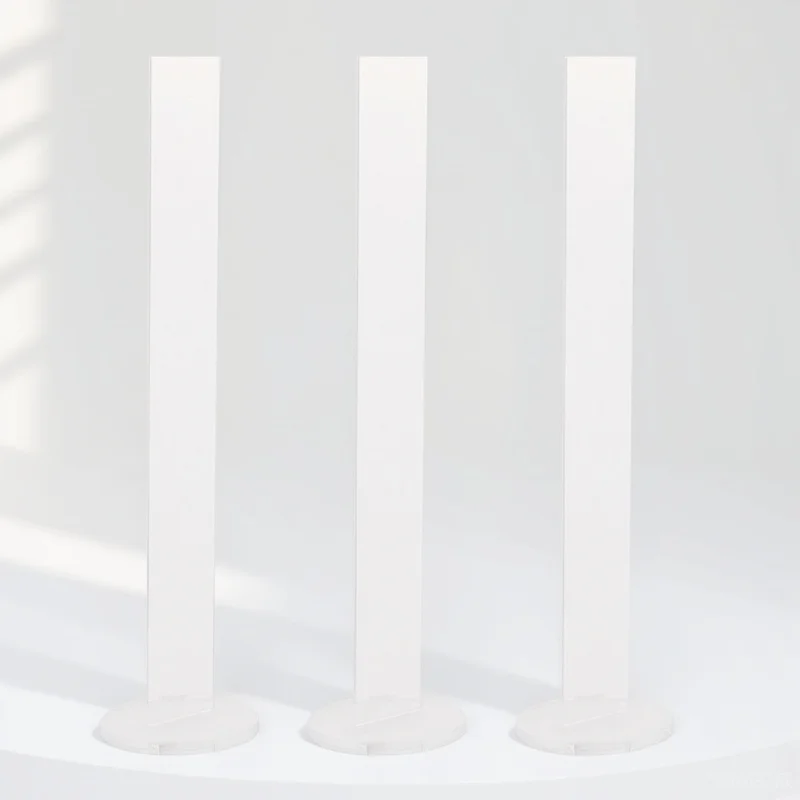 

3pcs Acrylic Washi Tape Organizer Transparent Packaging Tape Holder Vertical Design Adhesive Storage Rack Removable Stand For