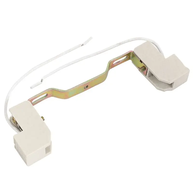 AS60-5X R7S Bulb Socket Lamp Holder Connector Metal Ceramics Handle For Flood Light, 118Mm