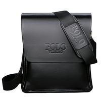 Men's POLO Crossbody Bag Casual Business Style Vertical Shoulder Bag High-quality Leather Trendy Men's Bag Daily Commuting