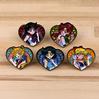 Manga Enamel Pin Anime Characters Badges on Backpack Brooches for Women Men Lapel Pins Cosplay Accessories Toys Gifts