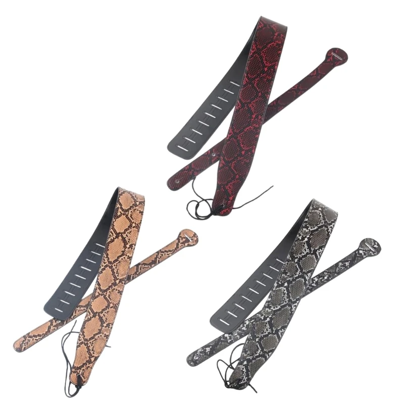 2024 New PU Leather Adjustable Guitar Straps for Men & Women Vintage Leather Guitar Strap for Acoustic, Bass and Electric Guitar