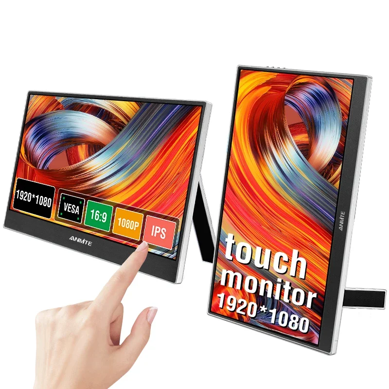 Anmite 11.6 Inch IPS Portable Touch Monitor Non-touch optional 1080P Computer Expand Display For XBox PS4/5 Switch Loptop