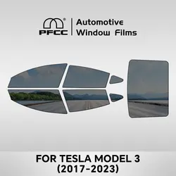 PFCC Pre-Cut Car Window Privacy Tint Film For Tesla Model 3 2020 2021 2022 2023 Auto Sticker for Tesla Model 3 highland 2024