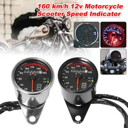 Motorcycle LED Odometer with gear display Vintage Instrument Modified Code Meter Meter for Honda Yamaha Kawasaki