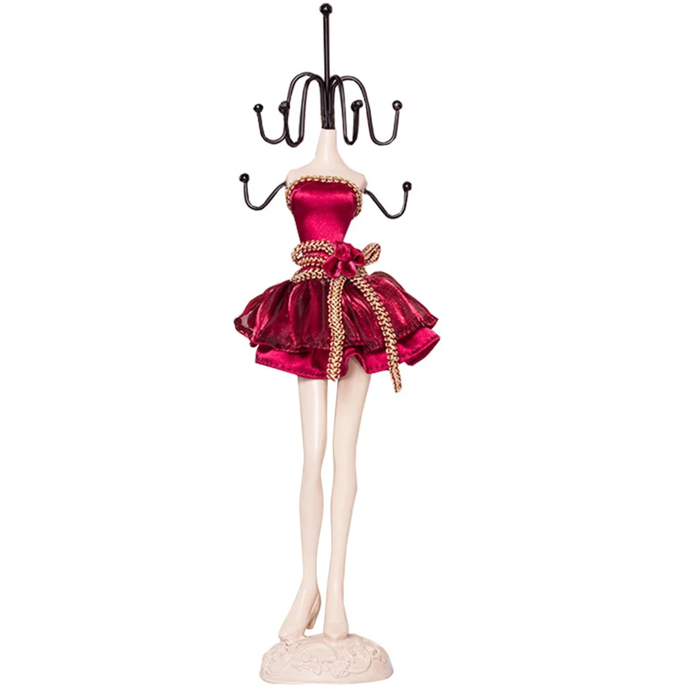 حامل عرض مجوهرات أنيق للأقراط والقلائد وحامل منظم للتخزين وديكور غرفة النوم وإكسسوارات الغرور #3