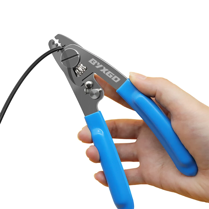 Professional 3-Port Fiber Optic Stripper - 3-in-1 Precision Wire Cutter & Stripper Tool for Fiber Optic Maintenance, Free Wrench
