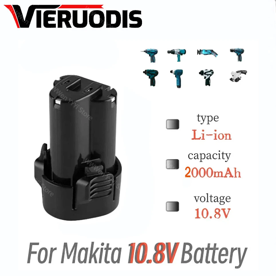 

original 10.8V makita 4.0Ah Rechargeable Power Tools li-ion Battery Replacement BL1013 LCT203W DF030D TD090D BL1014tools Battery