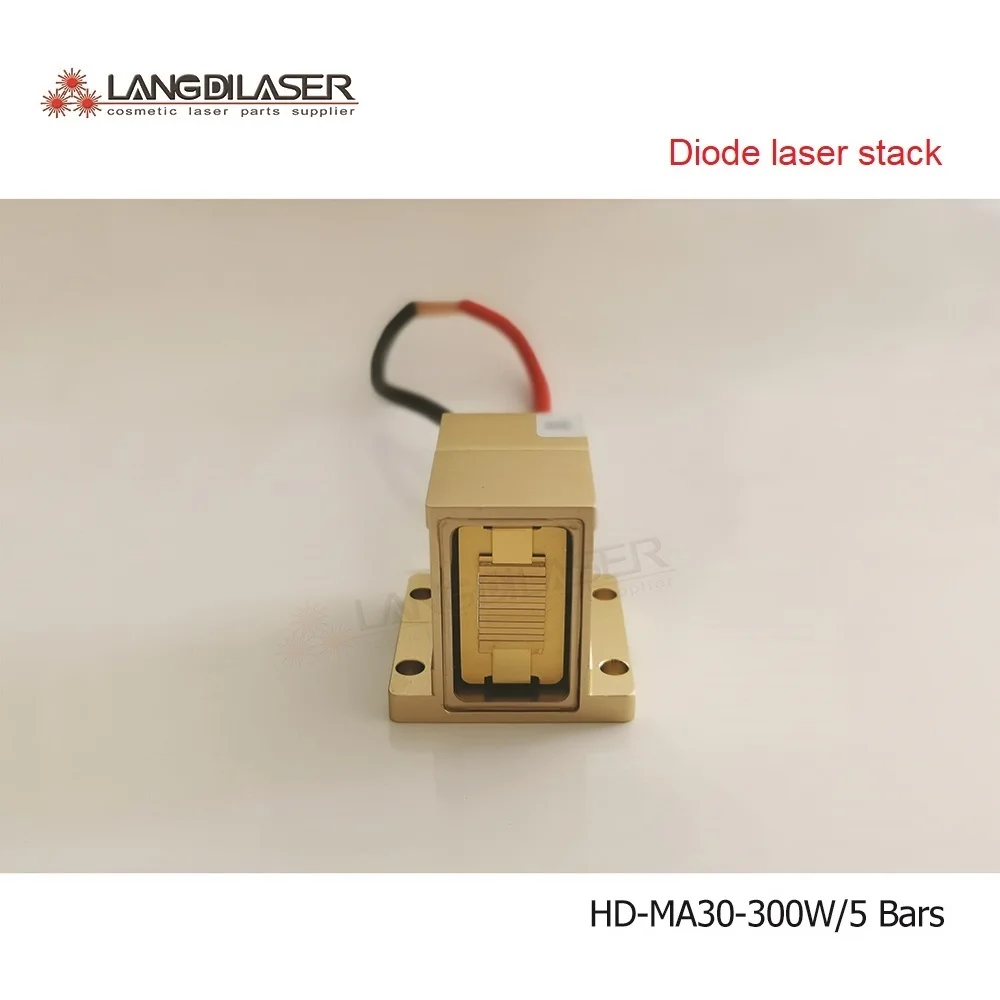 HD-MA30-300W Diode Laser Stack For HR / Mixed Assemble 808nm+755nm+1064nm Bars / Installation Total 5 Bars / Output Power 300W