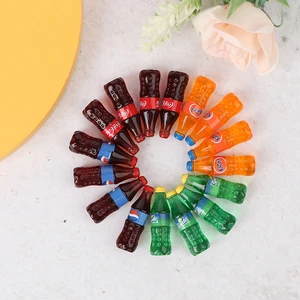 4PCS1:12ミニチュアドールハウスドリンクシミュレーションスーパーマーケットミニコーラビバレッジボトルワインドリンクBJDドールキッチンアクセサリー 10ベストセールスミニチュアコークスボトル-10