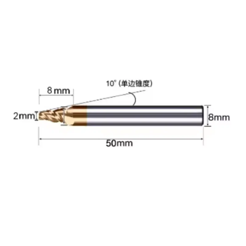 Tungsten solid carbide Coated Taper Ball Nose bit CNC milling cutter router bits for wood