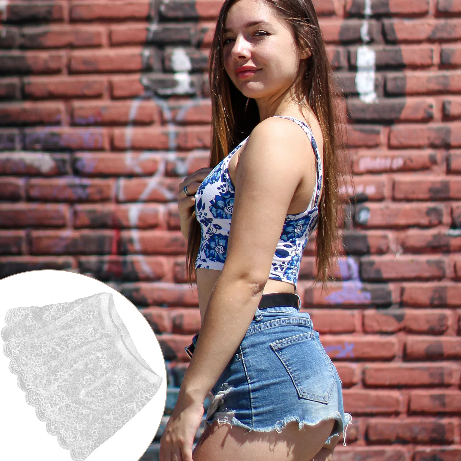 

Women Half-Length Lace Skirt Size Shirt Extender for Full-Length Coverage Underskirt for Spring Fall Wear