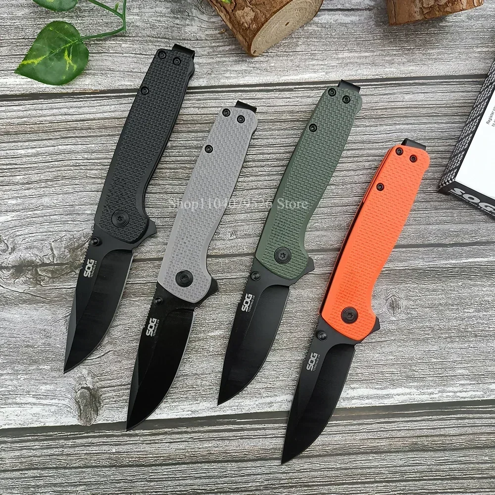 Portable EDC Hunting Folding Blade Knife D2 Steel Utility Tools Nylon Fiber Handle Outdoor Jungle Survival Knife Tactical Gear