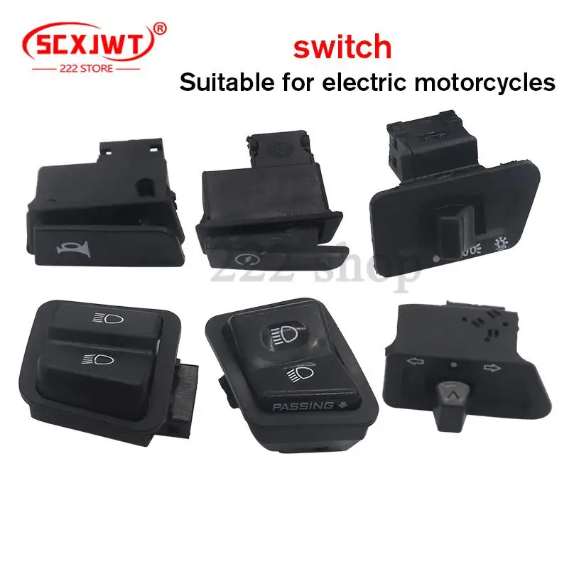GY6 50cc 125cc 150cc Moped Scooter Head Light Horn Dimmer Turn Starter Single Switch Button