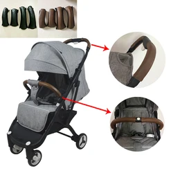 2 stücke/4 teile/satz Kinderwagen Zubehör Leder bezüge Griff Rollstühle Kinderwagen Armlehne pu Schutzhülle für Yoyaplus