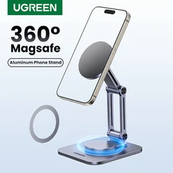 UGREEN Magnetic Phone Stand For Magsafe iPhone 16 15 14 Pro Max Xiaomi Samsung Huawei 360° Rotation Aluminum Mobile Phone Holder