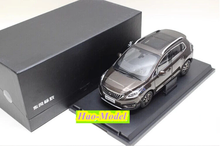 1:18 For Peugeot 3008 SUV Model Car Diecast Metal Kids Toys Boys Birthday Gifts Hobby Display Collection Ornaments Brown