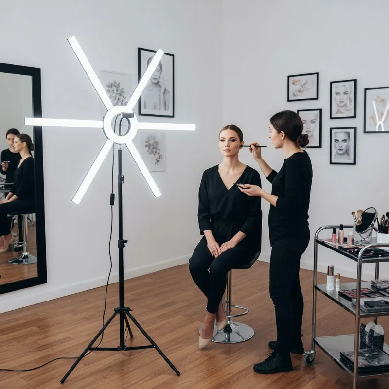 Versatile Video Lighting 90W 3200K-5600K Photography Lamp Star Led Ring Light with Stand for Makeup Content Creator