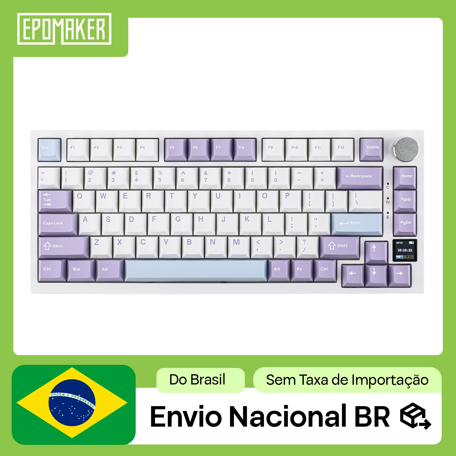 clavier-mecanique-ajazz-ak820-pro-75-avec-disposition-ansi-montage-sur-joint-hot-swap-tri-mode-sans-fil-avec-ecran-tft