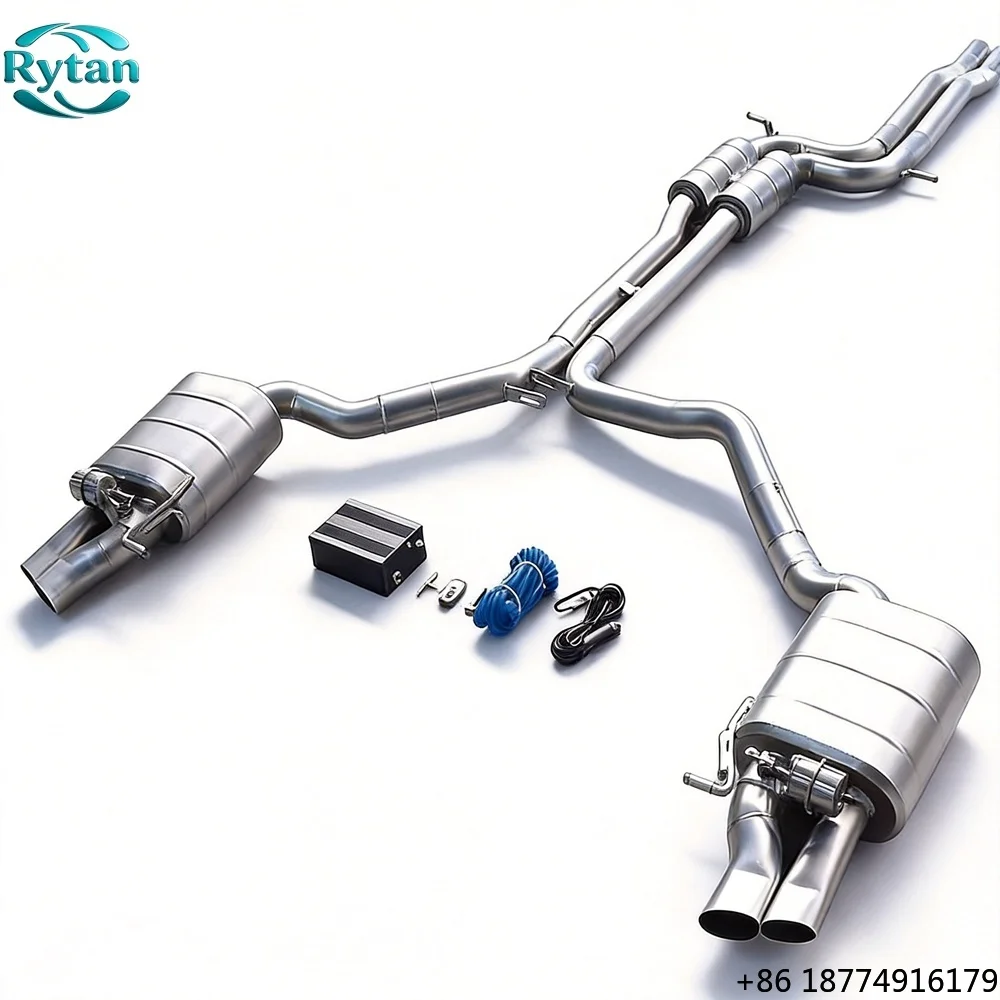 

Performance Valvetronic Exhaust Pipe Valved Stainless Steel Exhaust System Catback for 2018 Rs6 C7 4.0tt