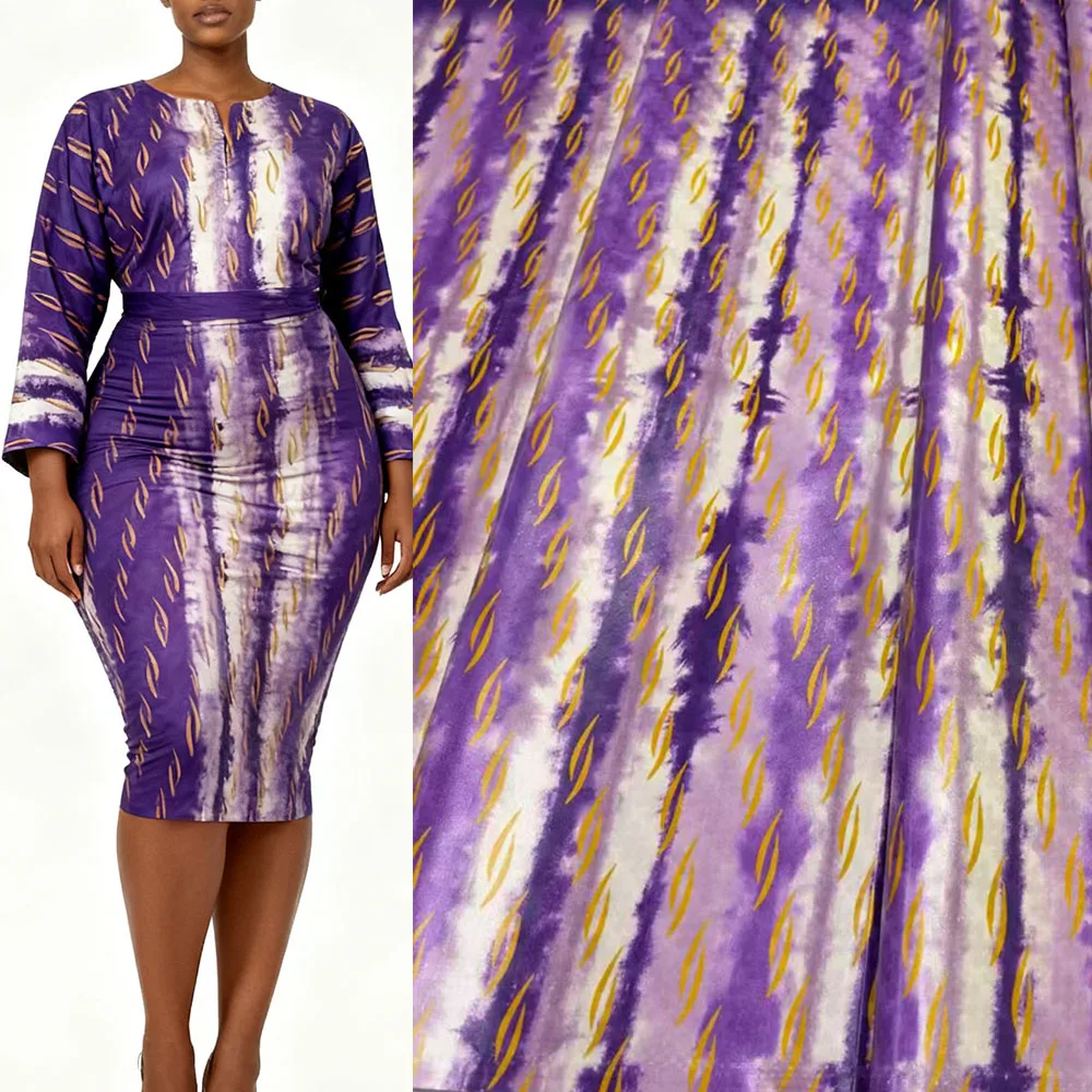 4 Meters African Lace Fabric Bazin Riche | Shiny Brocade Cotton Material for Women Boubou Dress Making`