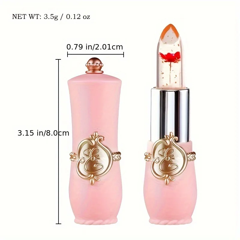 make up 6pcs Lipstick Set Flower Jelly Crystal Clear Long Lasting Lips Color Change Pink lip gloss Cosmetics