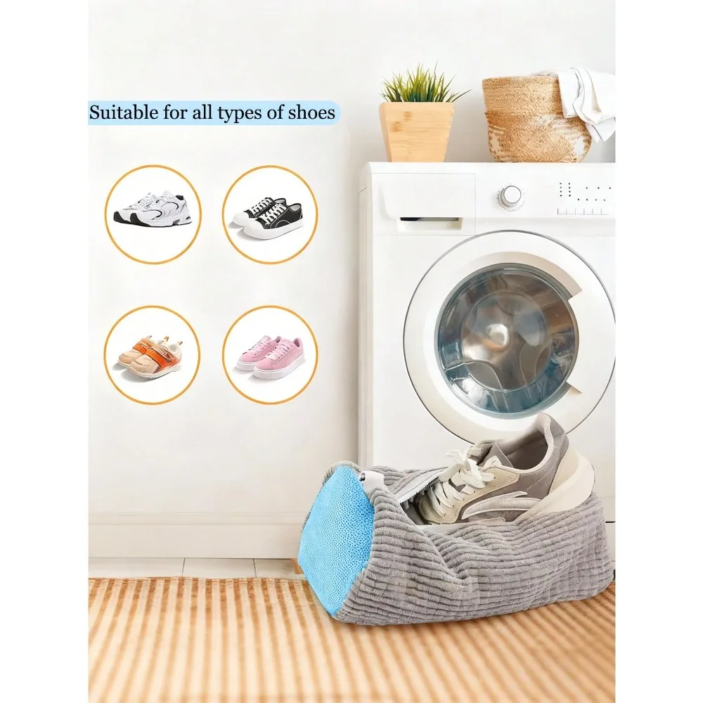Shoe Washing Bag, Reusable Shoe Mesh Bag For Washing Machine And Dryer, Suitable For Adult Shoes, Anti-Deformation Shoe Washing Bag image 6