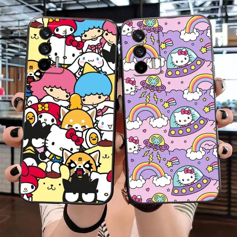 Case For OPPO Realme GT Pro Master Neo2 NARZO 50 50I 50A 5G C35 C33 C21 C21Y C20 C15 V15 V13 Case Anime Cute H-Hello K-Kitty Cat