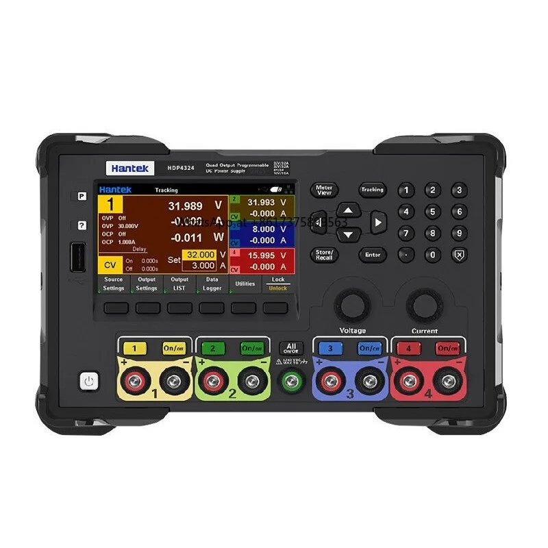 Series Four Channel Programmable Linear DC Regulated Power Supply 1MV 1MA 245W Output Power 4.3 " Color Display HDP4000